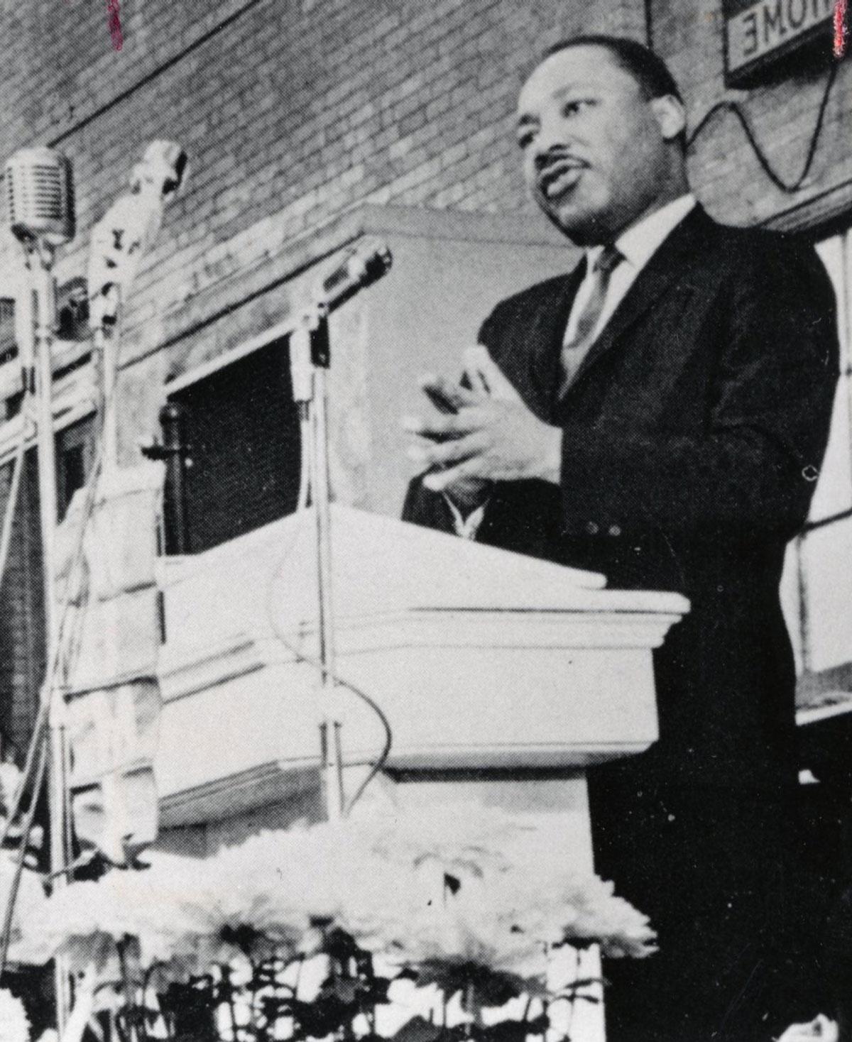 Dr. Martin Luther King Jr. speaks at ONU